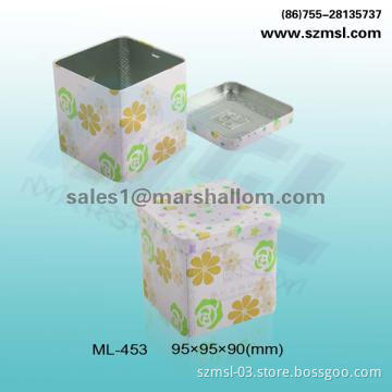 square tin box, metal box, gift box, candy box